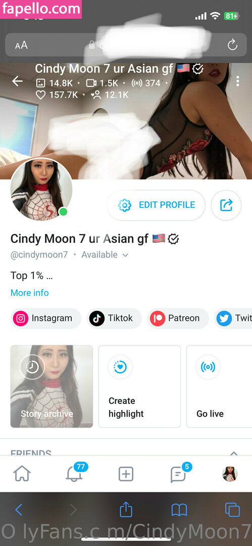 Cindymoon Cindymoon Nude Leaked Onlyfans Photo Fapello