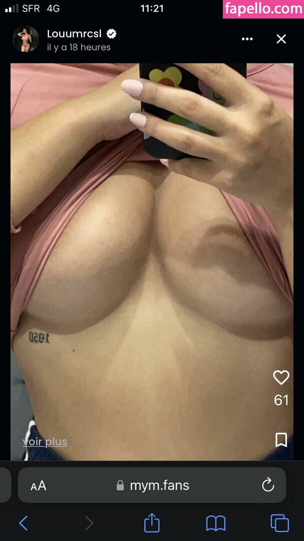 Lou Mrcsl Nude Leaked Onlyfans Photo Fapello