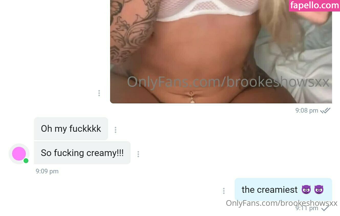 Brooke is creamy onlyfans