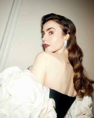 Lily Collins nude #0412